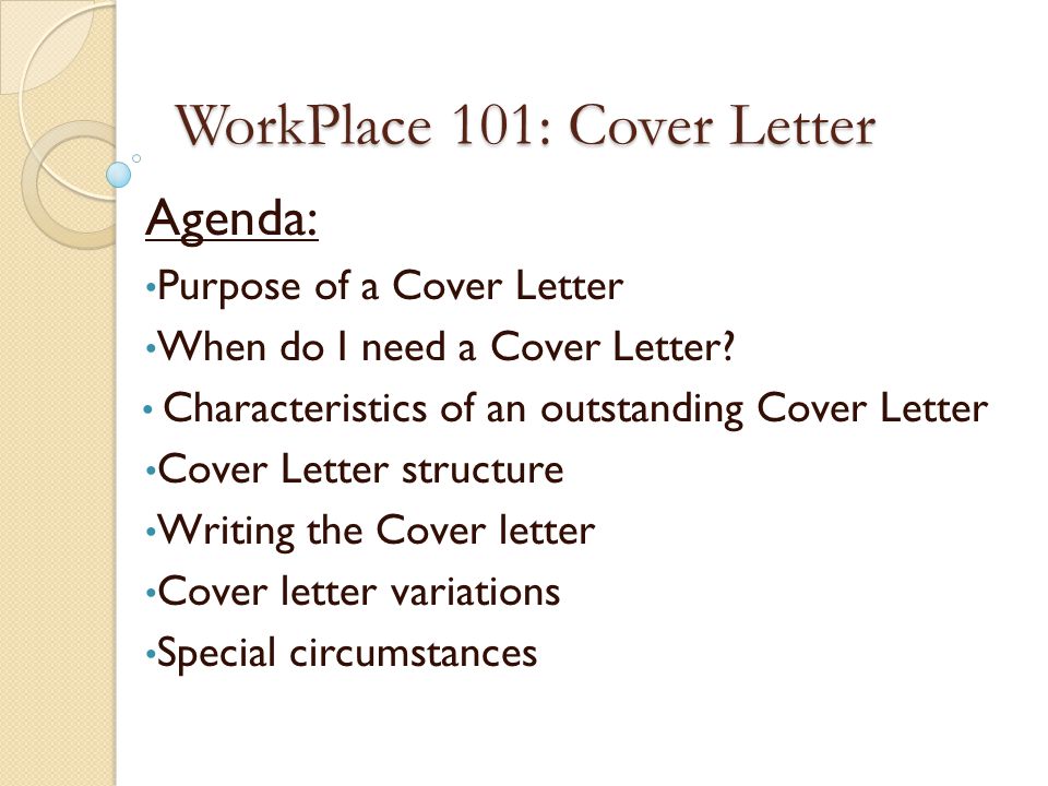 concise cover letter