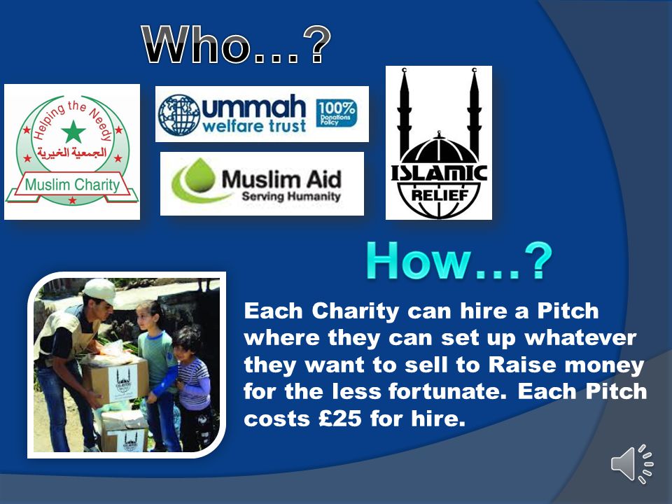 22 nd October 2014 To help Unite the Community and Raise money for the Less Fortunate.