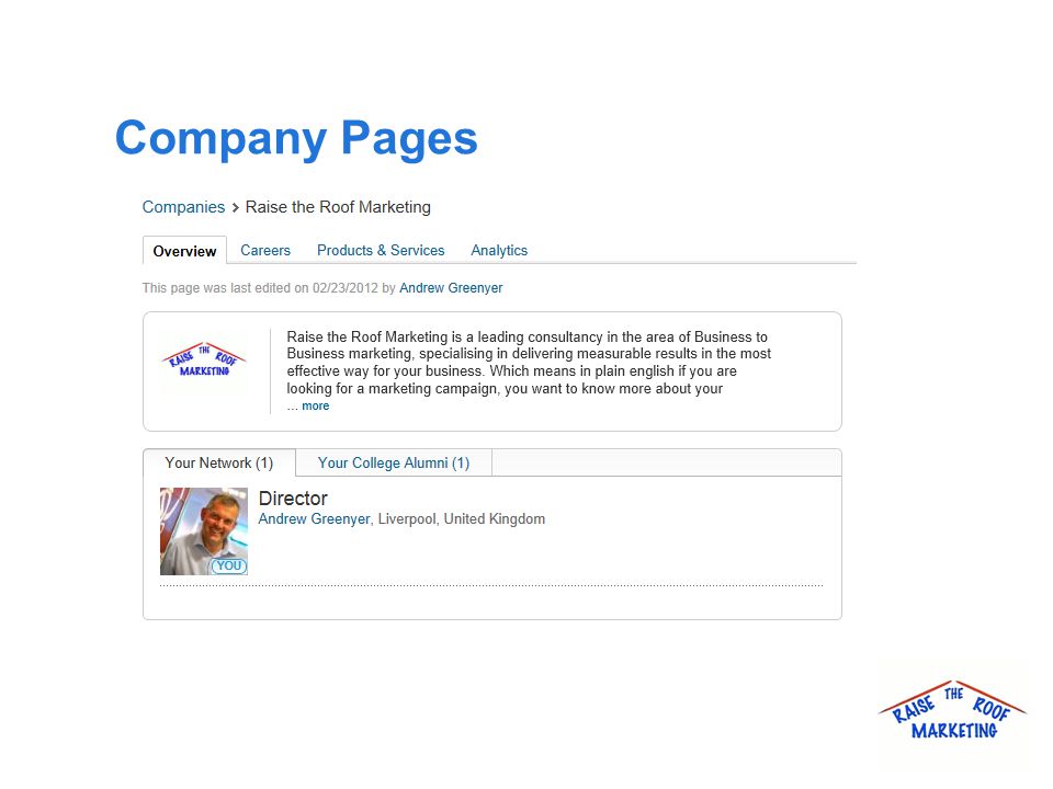 Company Pages