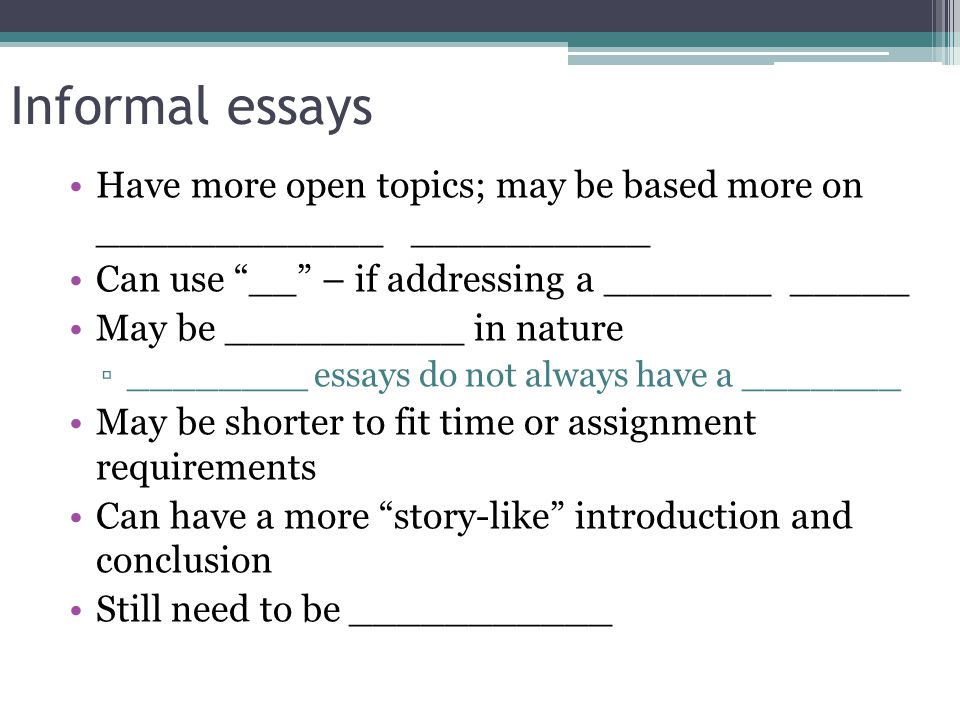 familiar essay topics