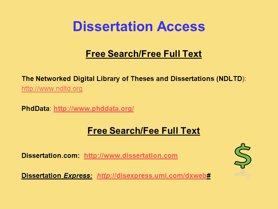 Digital libraraies dissertation