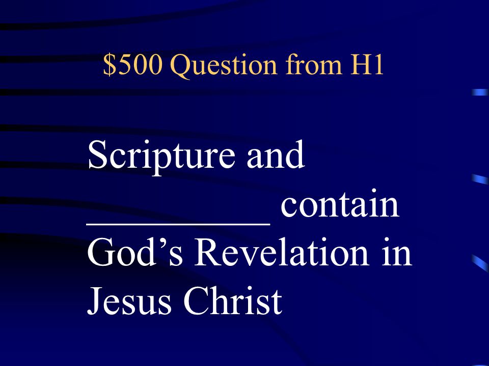 $400 Answer from H1 Purgatory