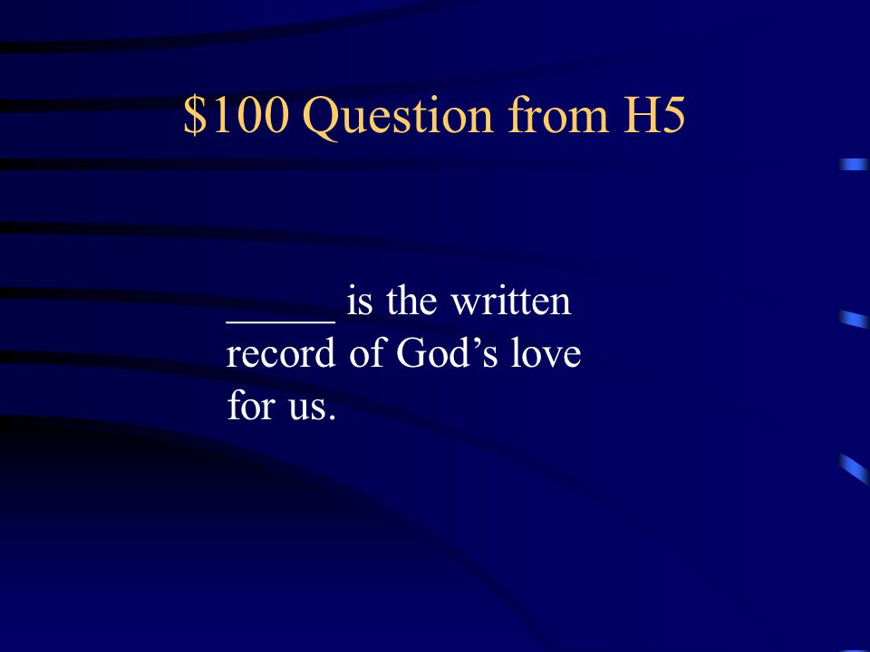 $500 Answer from H4 Muhammad