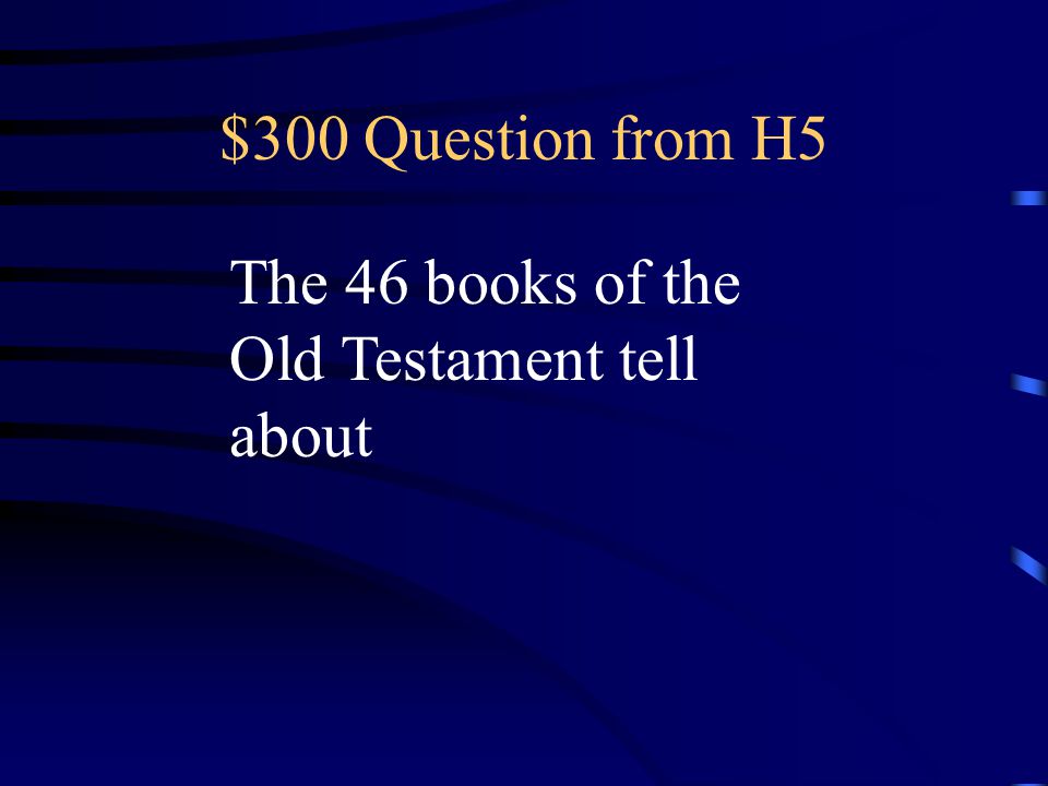 $200 Answer from H5 Yahweh