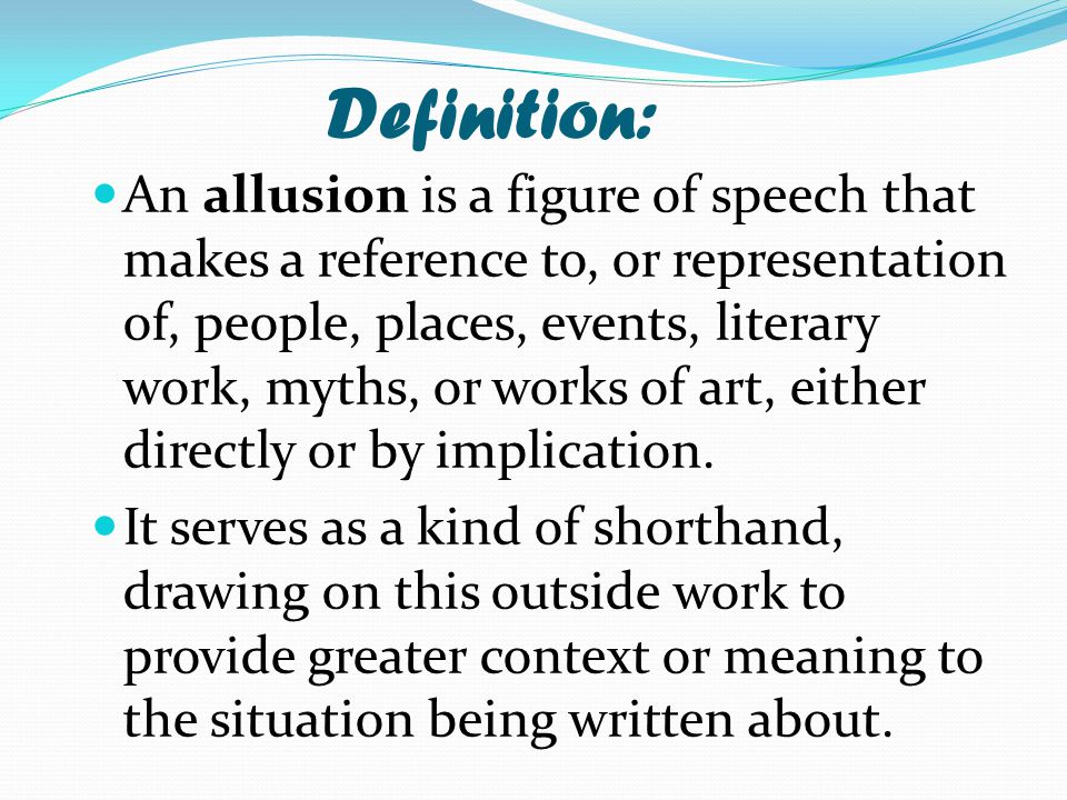 Definition of a speech