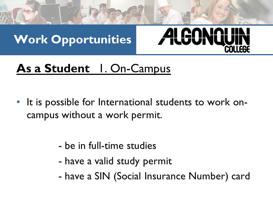 Four kinds of Work Permits As a Student1.