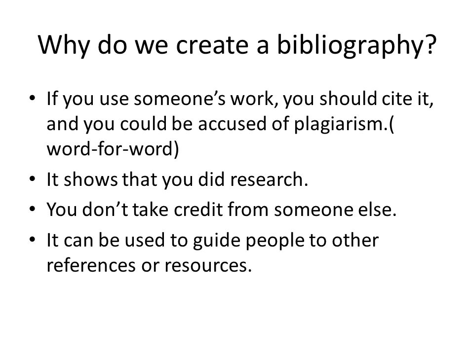 how to do a bibliography for a book