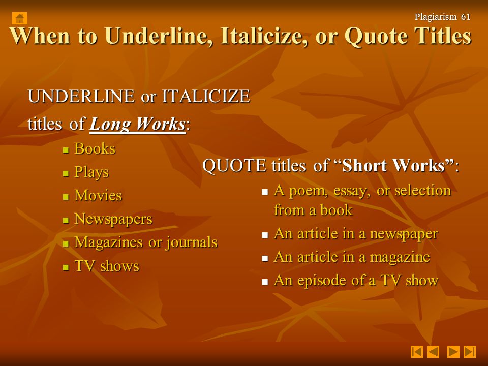 Underline Name Of Movie In Essay