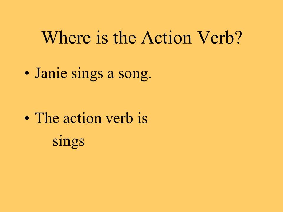 What is an Action Verb An action verb is a word that shows action.