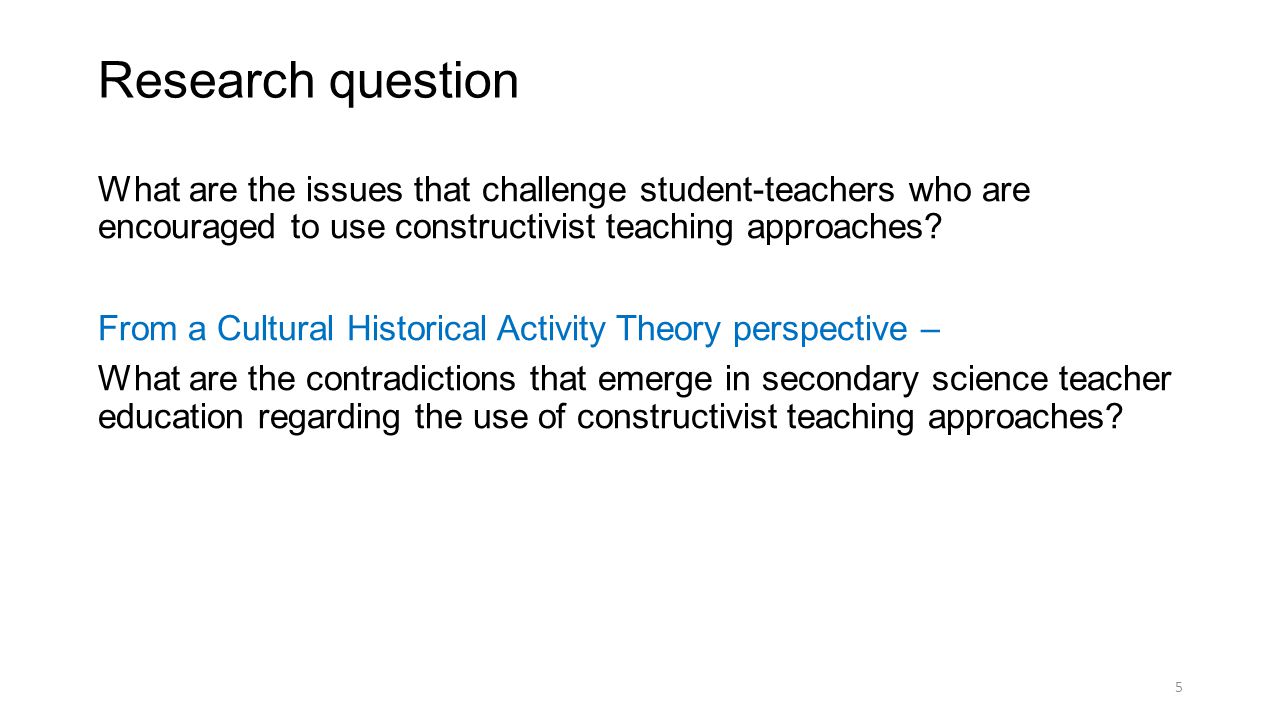 constructivist teaching
