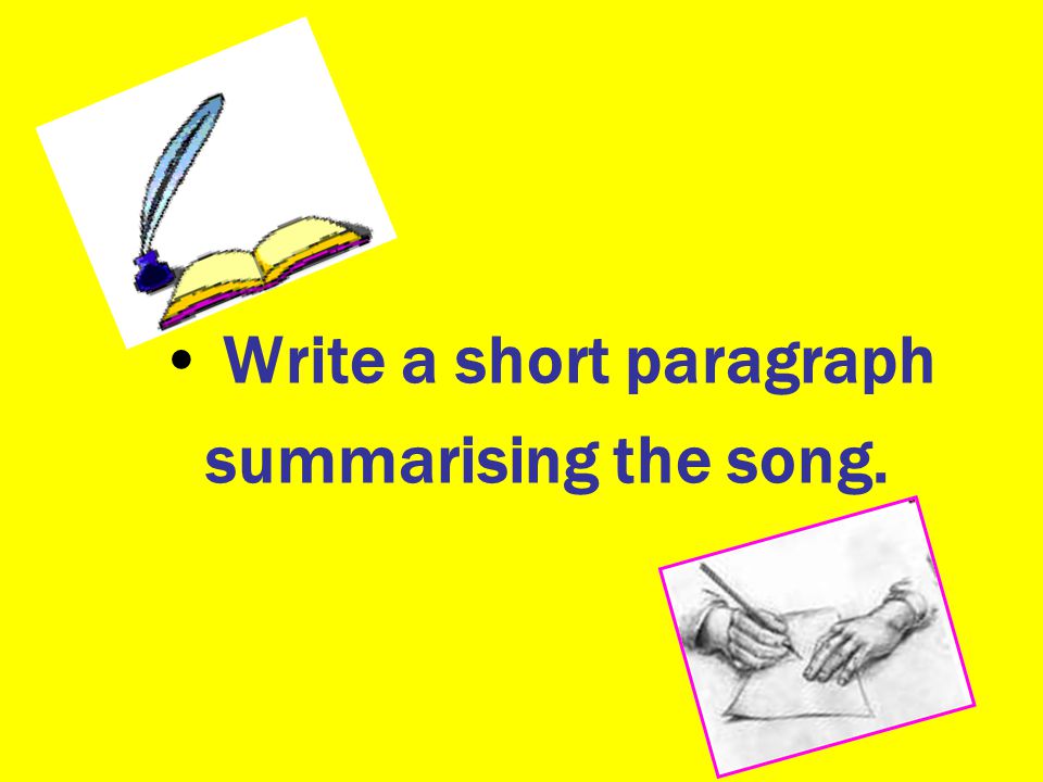 Write a short paragraph summarising the song.