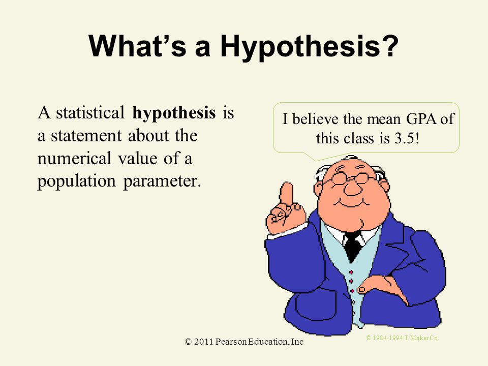 Statement Of The Hypothesis