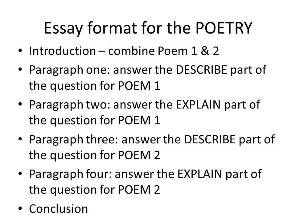Examples of answers to essay questions