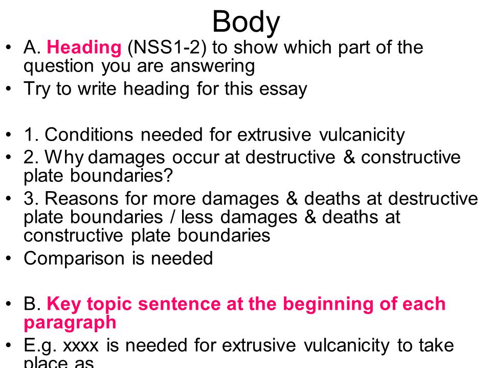 Header For An Essay