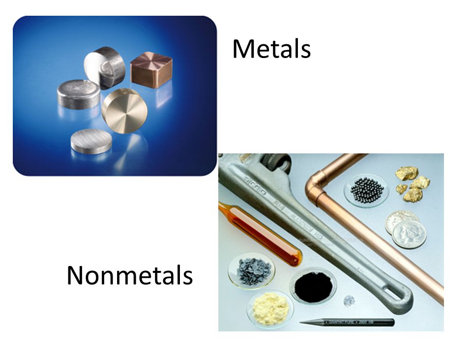 Metals Nonmetals