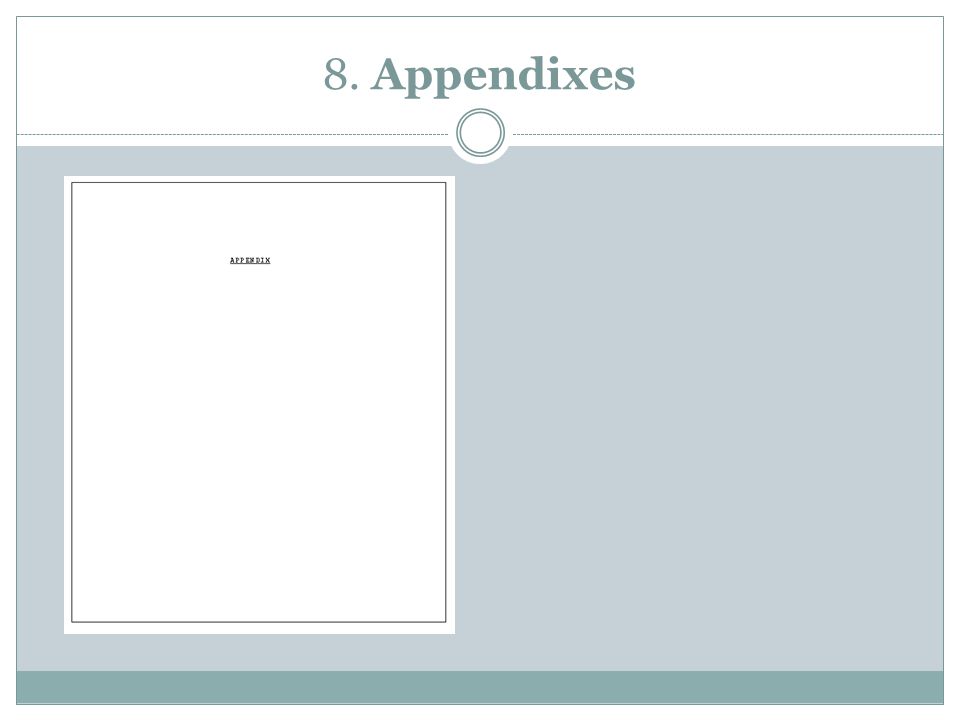8. Appendixes