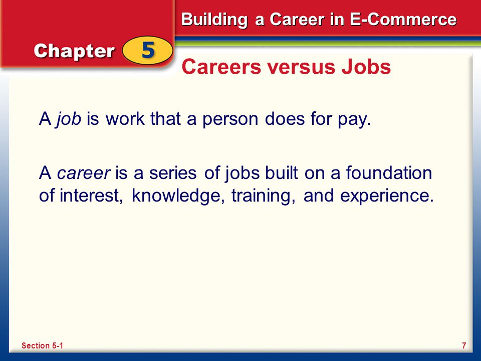 job versus career