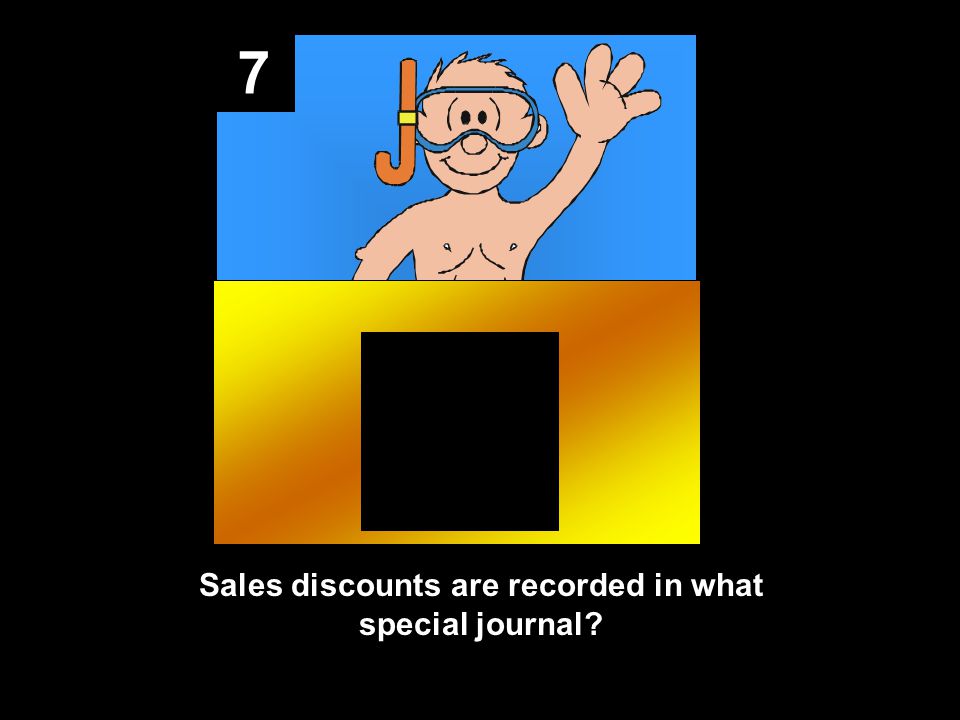 7 Sales discounts are recorded in what special journal