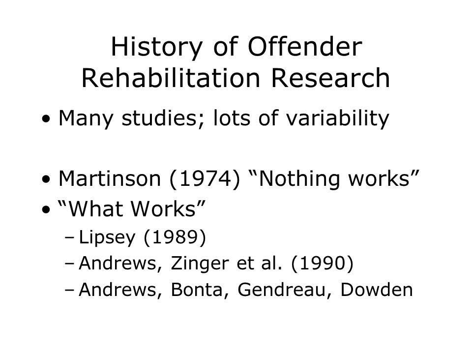 what works effective interventions with sex offenders r karl martinson nothing works