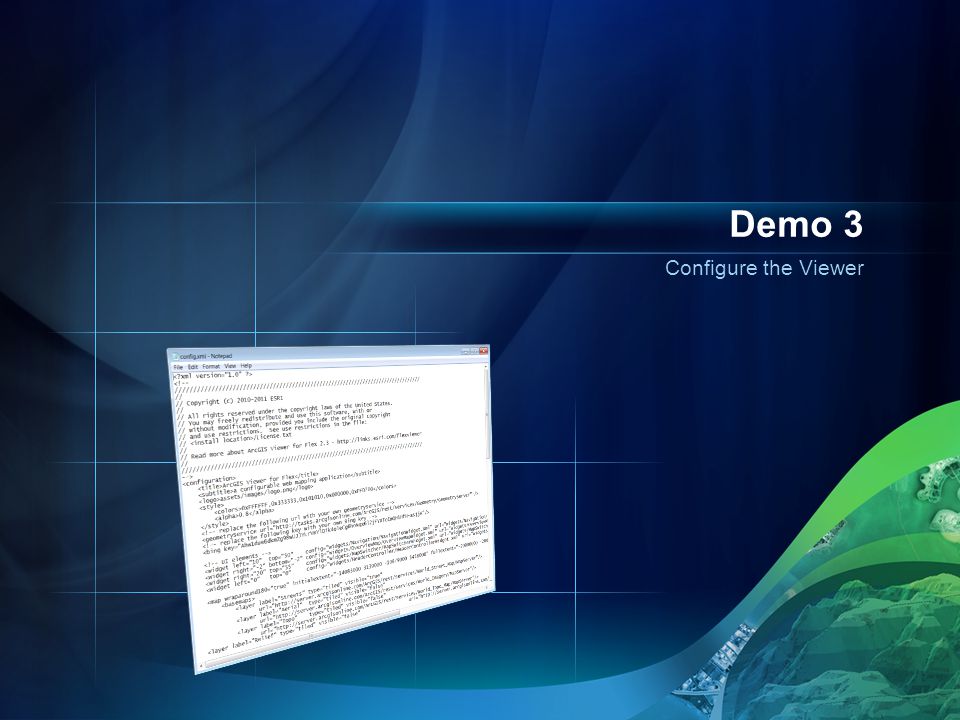 Configure the Viewer Demo 3