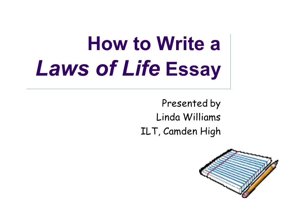 laws of life essay