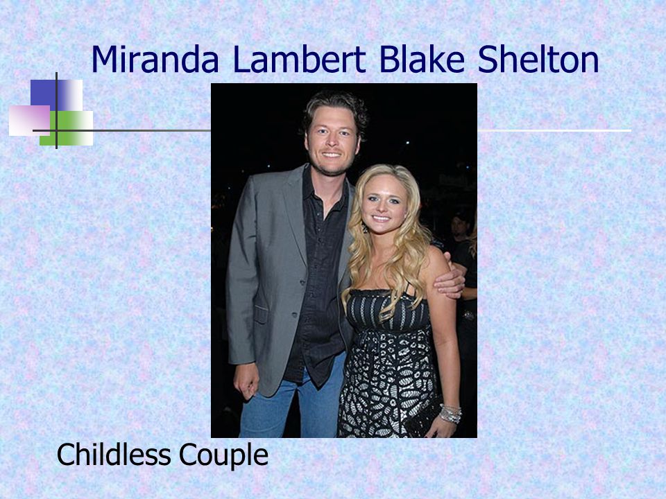 Miranda Lambert Blake Shelton Childless Couple