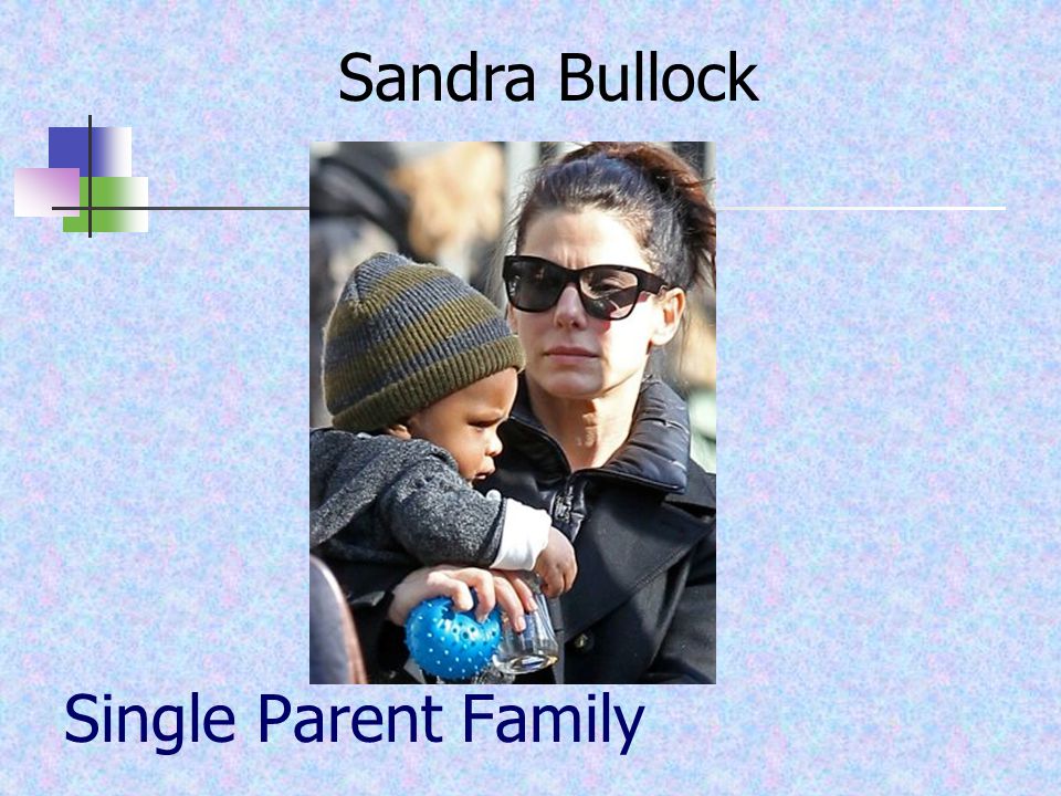Single Parent Family Sandra Bullock