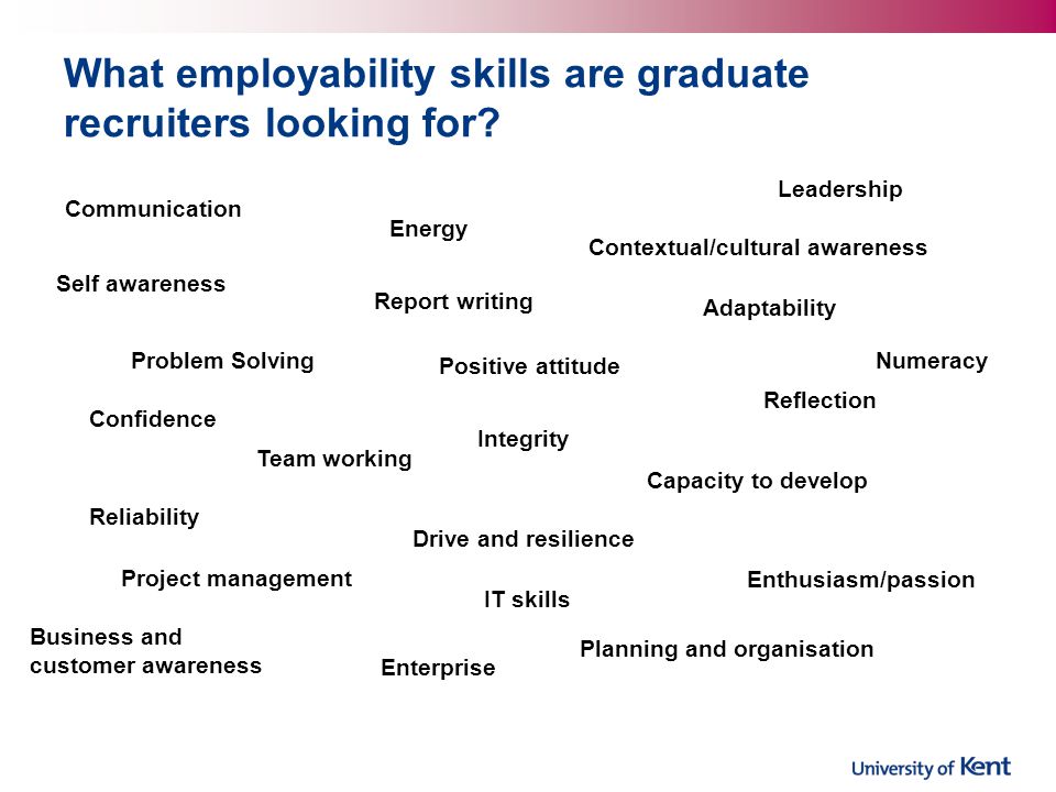 What employability skills are graduate recruiters looking for.