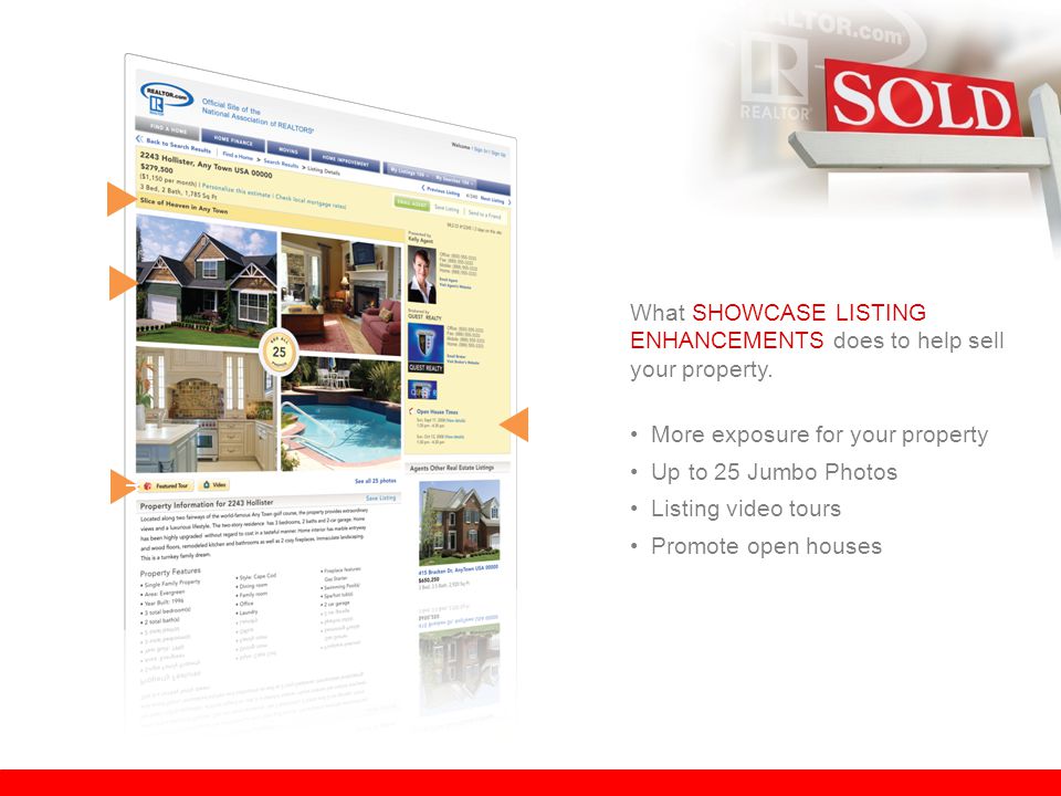 r What SHOWCASE LISTING ENHANCEMENTS does to help sell your property.