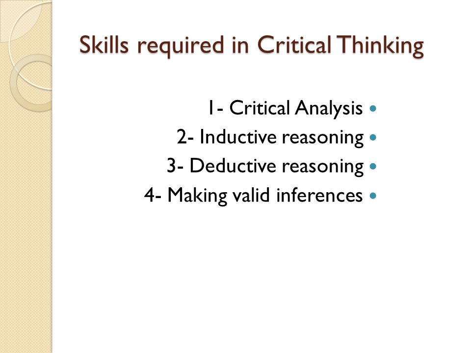 Application of critical thinking in nursing practice