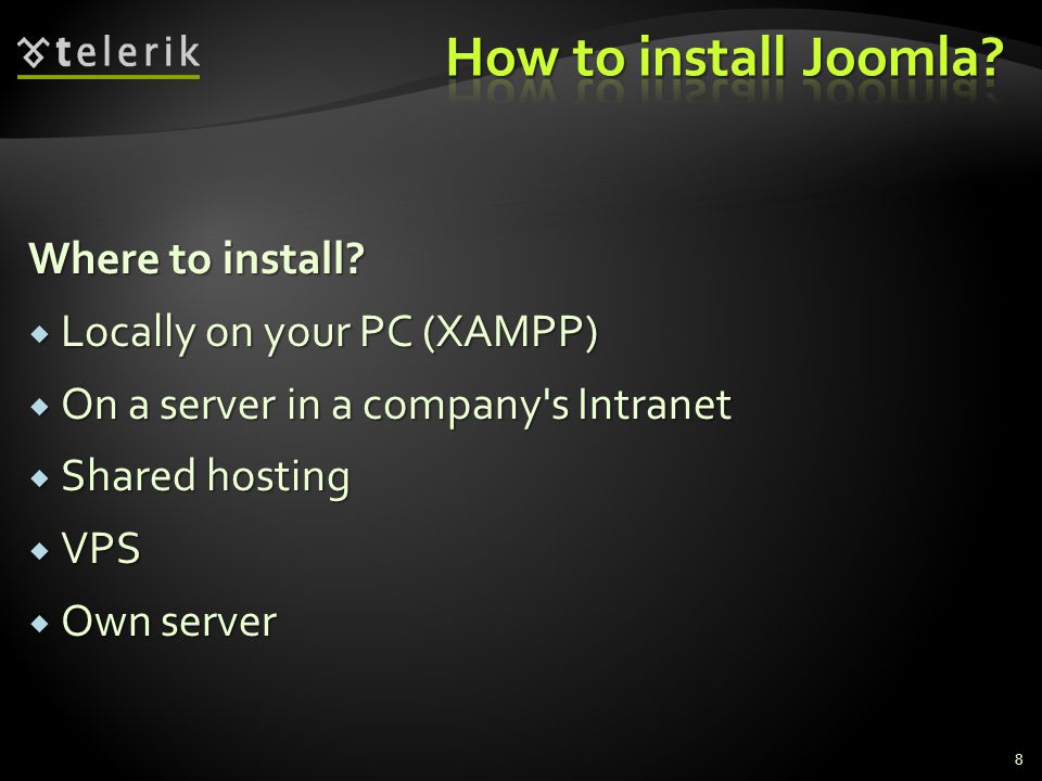 Where to install.