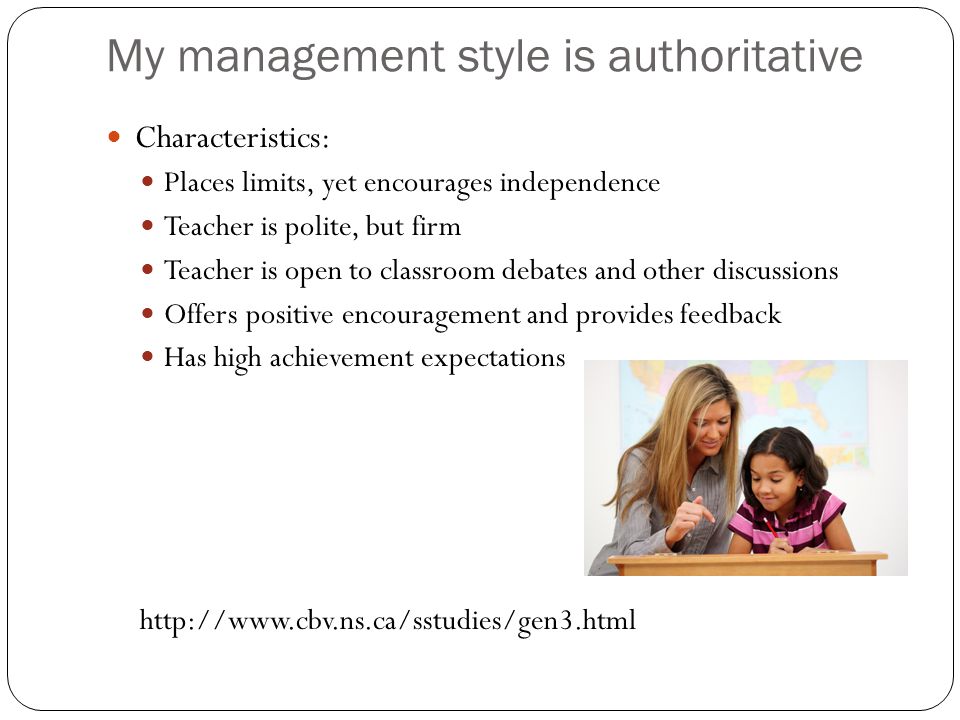 my management style