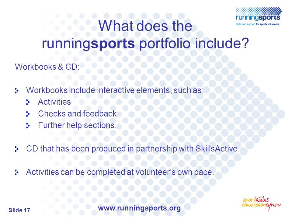 Slide 17 What does the runningsports portfolio include.