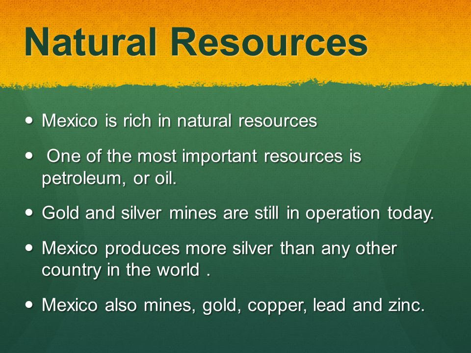 mexico natural resources