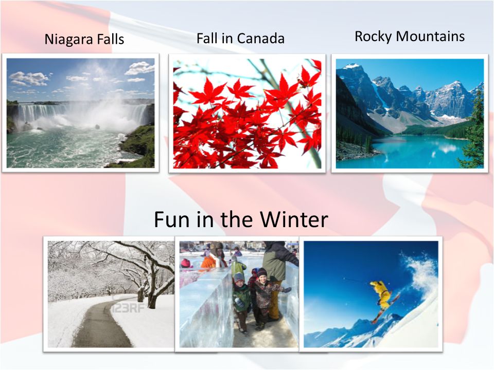 Niagara Falls Fall in Canada Fun in the Winter Rocky Mountains