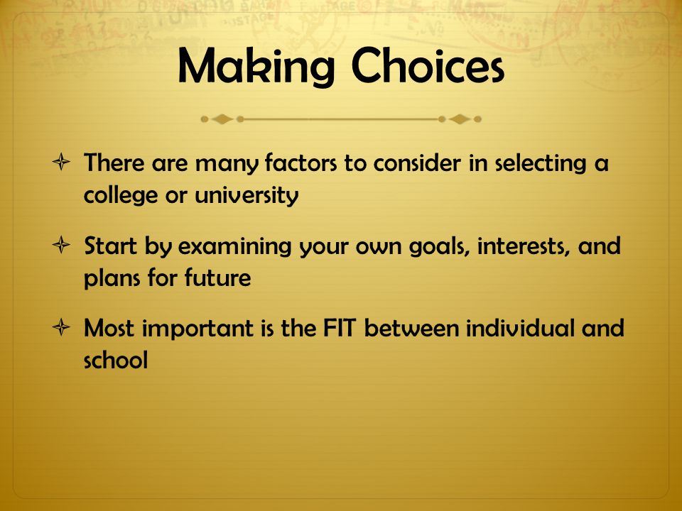how to pick a college