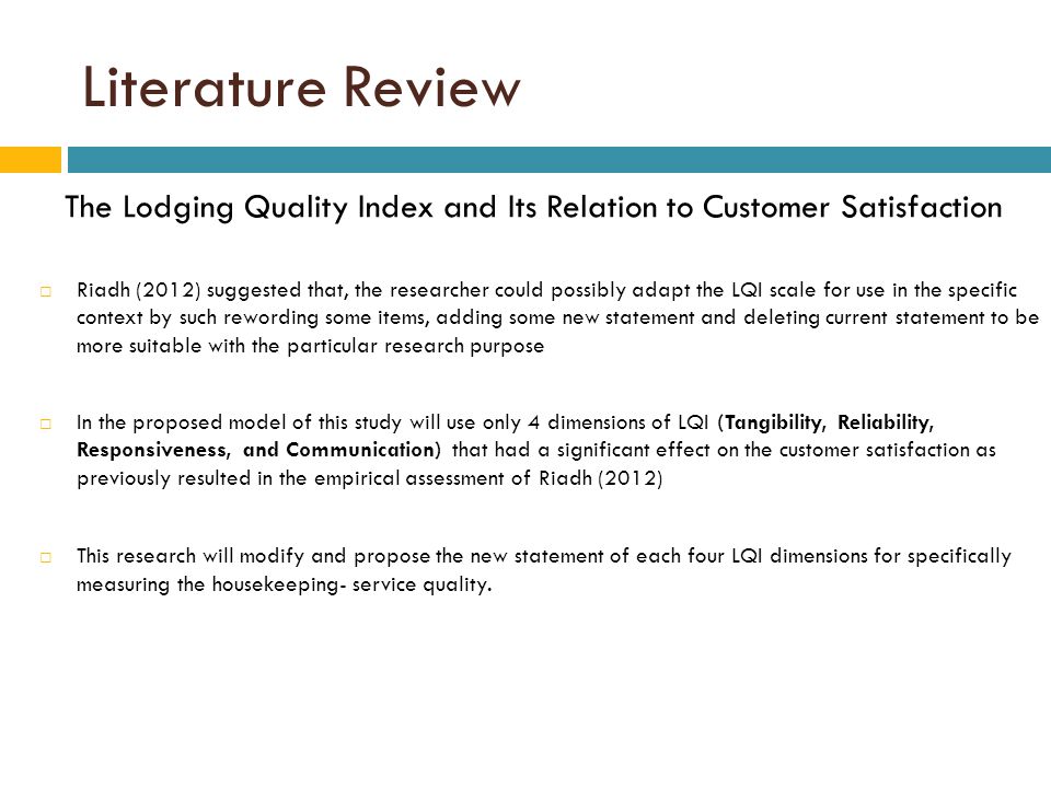 Literature review of customer satisfaction of banking sector