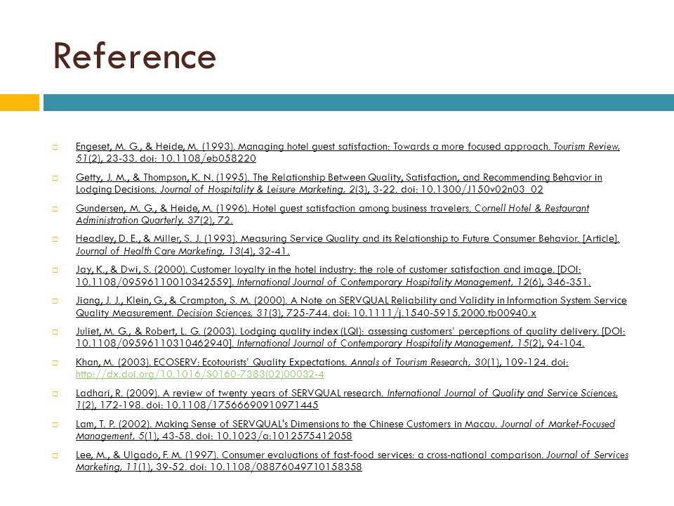 literature review on service industry literature review on service industry