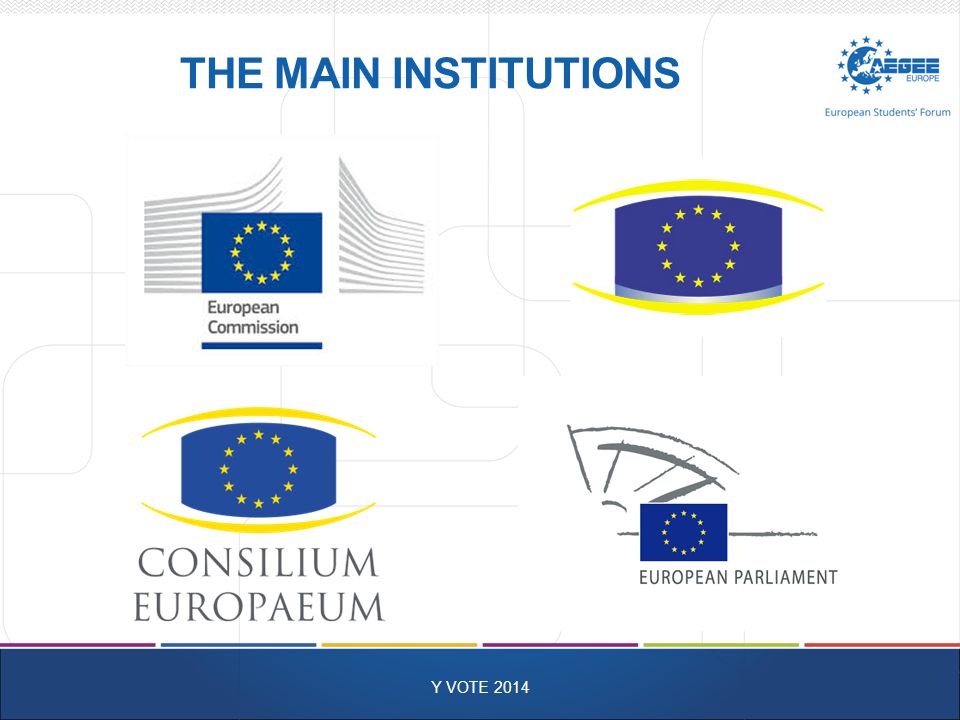 THE MAIN INSTITUTIONS Y VOTE 2014