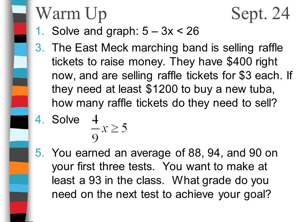 selling raffle tickets