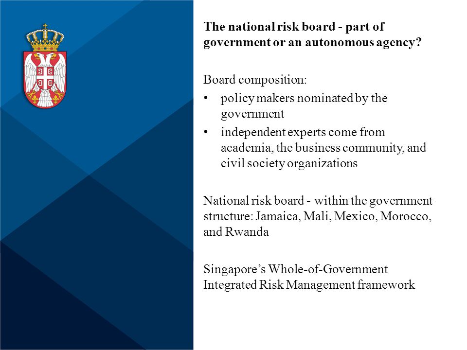 The national risk board - part of government or an autonomous agency.