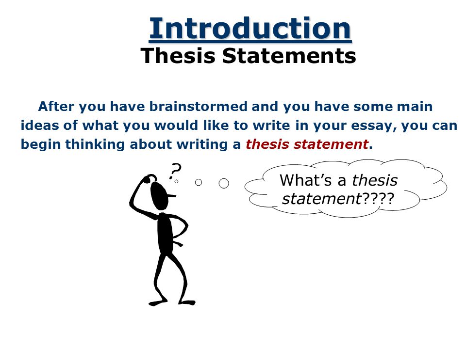 What is a thesis paragraph