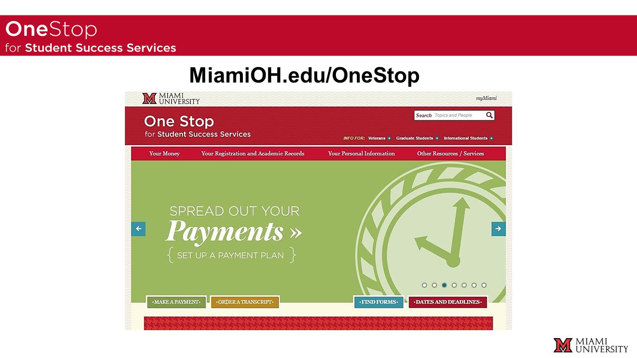 MiamiOH.edu/OneStop