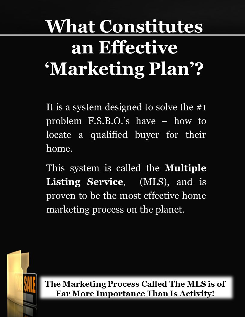 What Constitutes an Effective ‘Marketing Plan’.