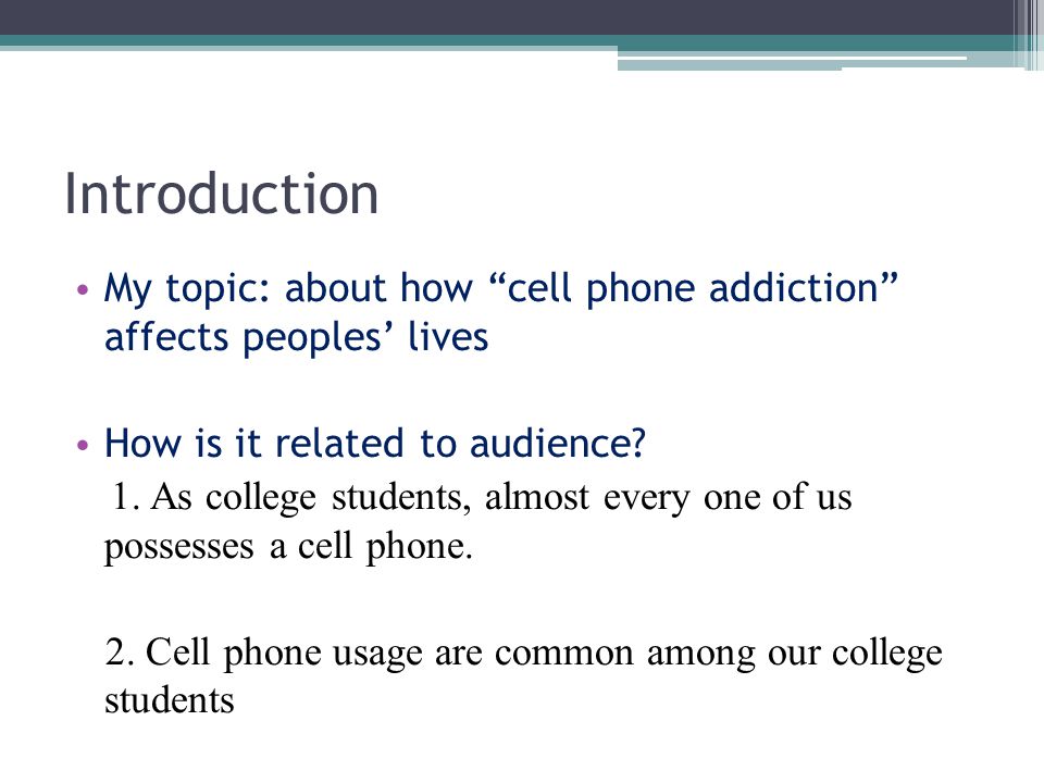 Cell phone use essay