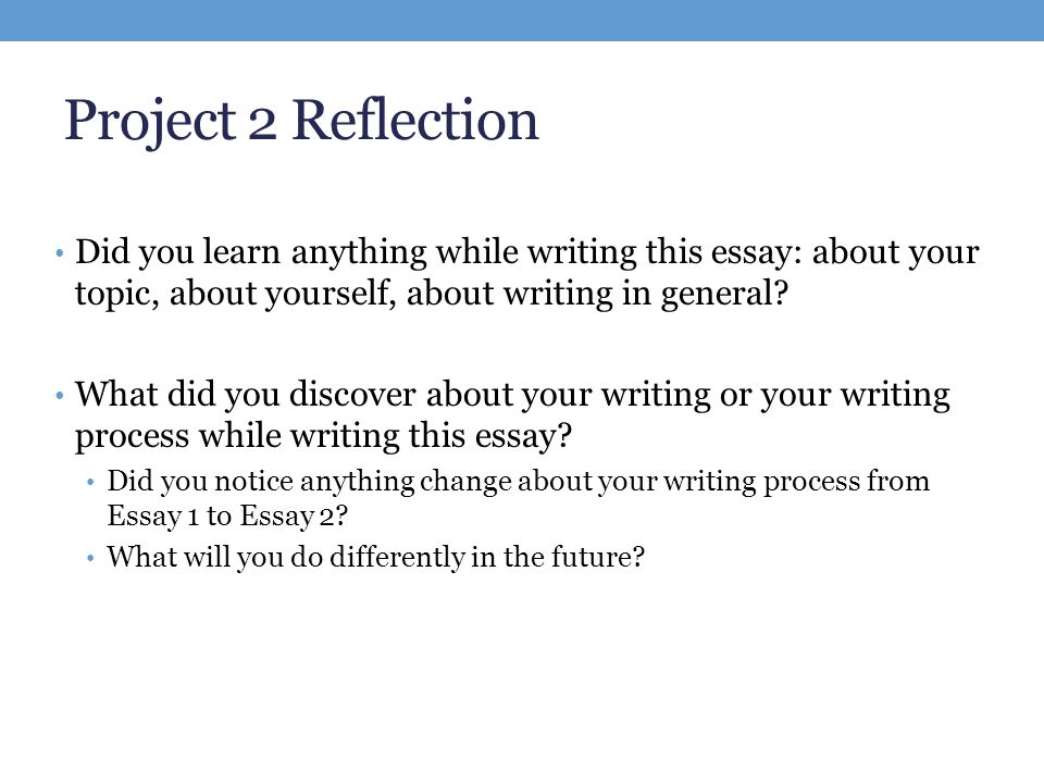 Reflection in research paper
