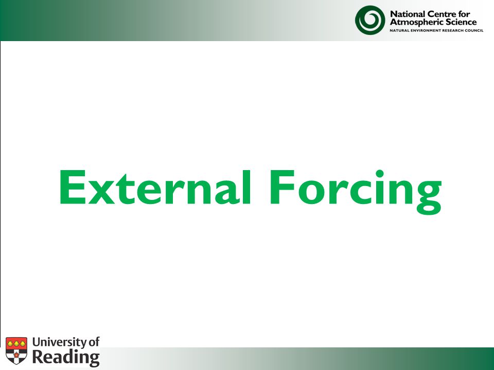 External Forcing