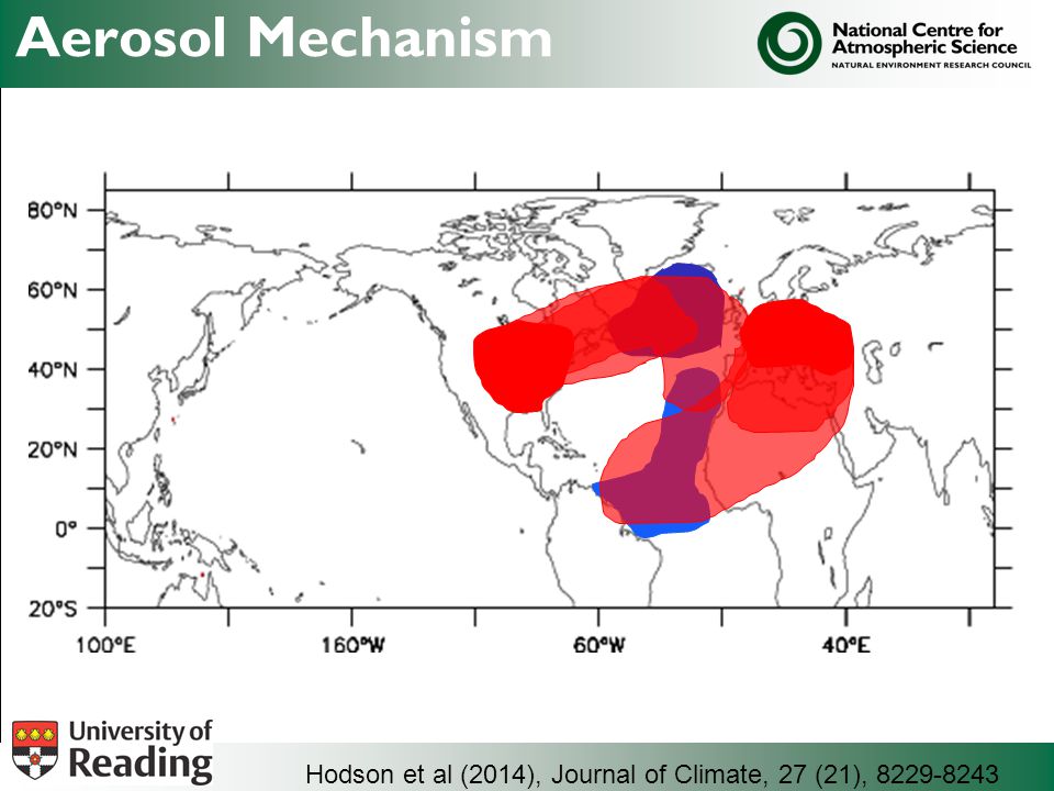 Aerosol Mechanism Hodson et al (2014), Journal of Climate, 27 (21),