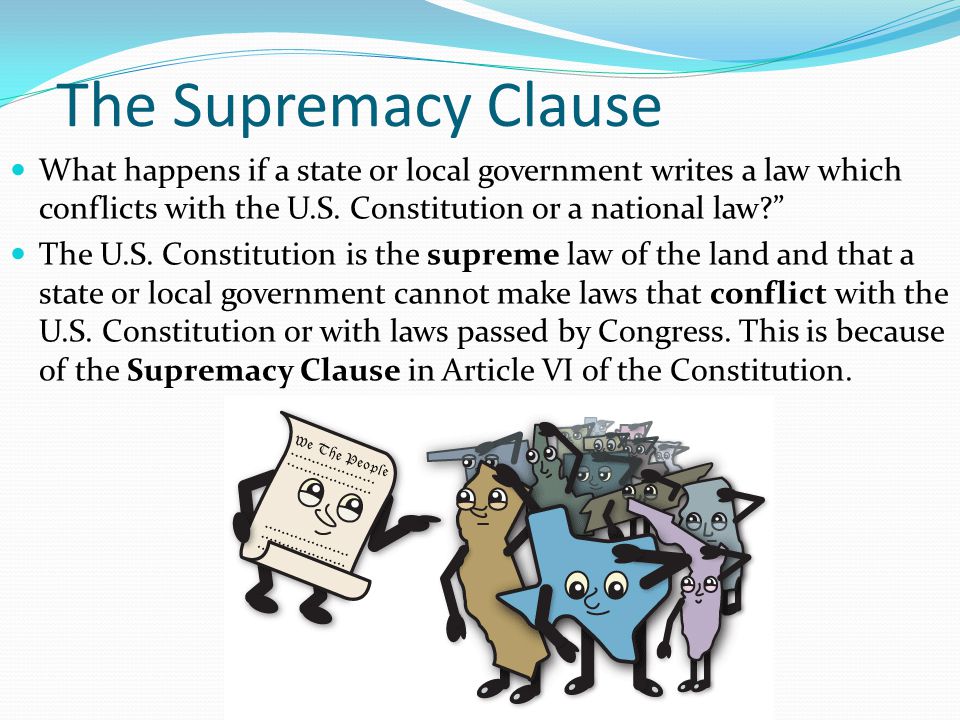 an analysis of the supremacy clause in the america constitution an analysis of the supremacy clause in the america constitution