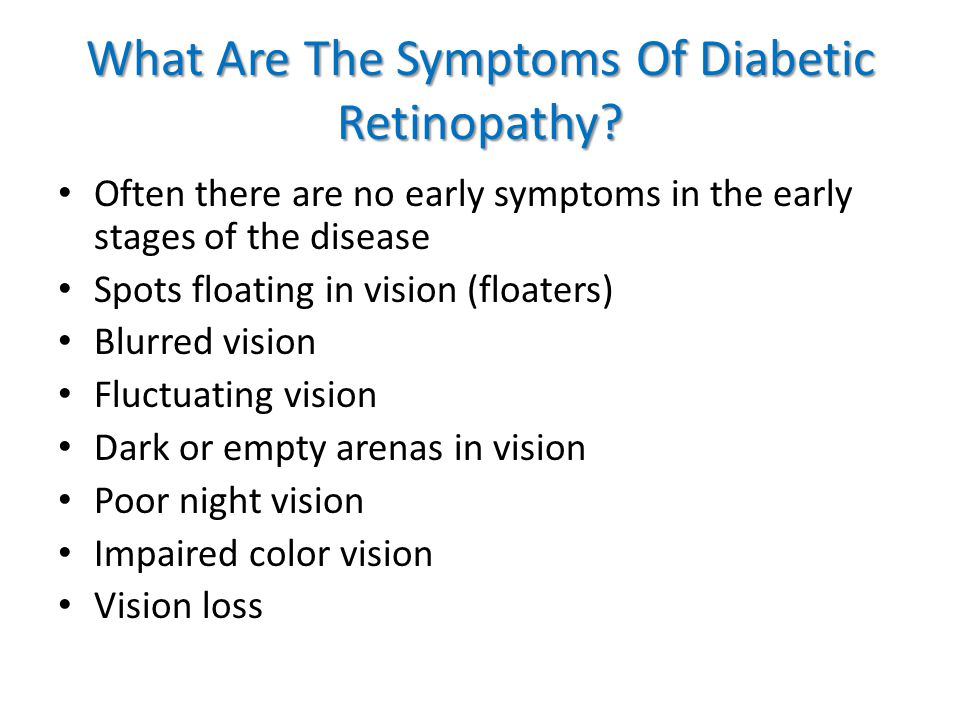 What Are The Symptoms Of Diabetic Retinopathy.